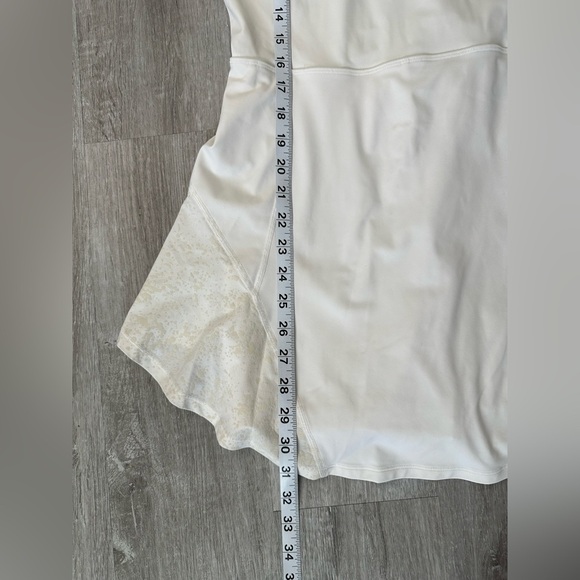 Lululemon Serene Stride Dress with Liner Shorts Size 10 white - Picture 11 of 12